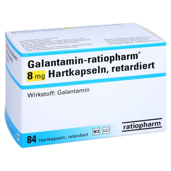 GALANTAMIN-ratiopharm 8 mg Hartkapseln retardiert 84 St