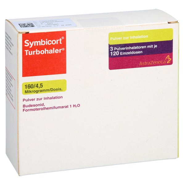 SYMBICORT Turbohaler 160/4,5 µg/Dosis 120 ED 3 St