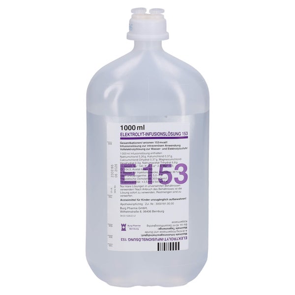 Elektrolyt Infusionslösung 153 PE-Flasche 10X1000 ml