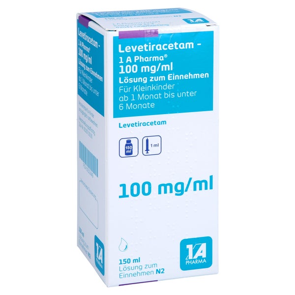 LEVETIRACETAM-1A Pharma 100 mg/ml 1ml Dosierspr. 150 ml
