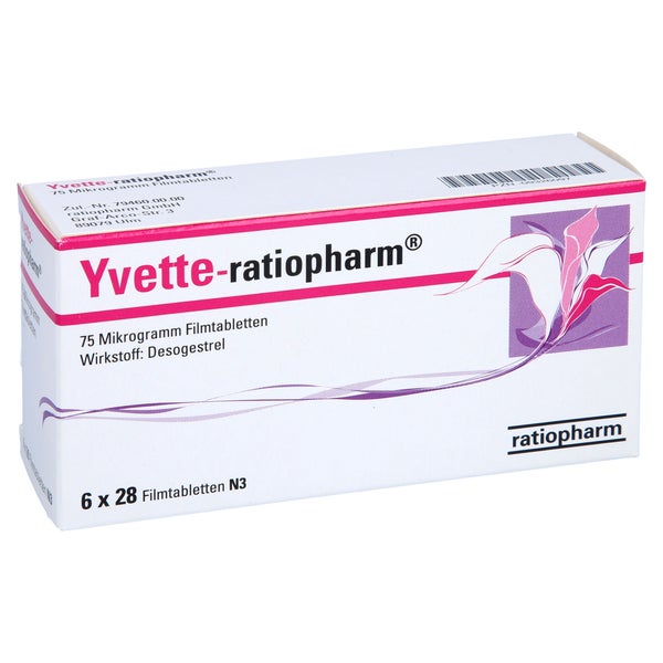 YVETTE-ratiopharm 75 Mikrogramm Filmtabletten 168 St