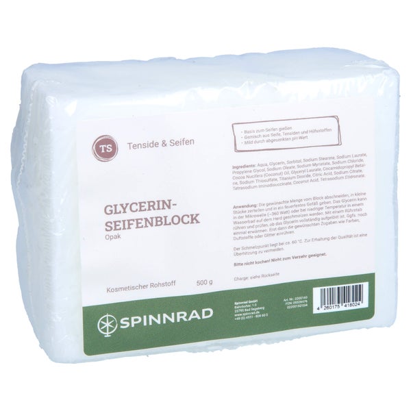Glycerinseifenblock opak 500 g