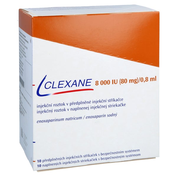 CLEXANE 8.000 I.E. 80mg/0,8ml ILO F.Sp.+Sich-Sys. 10 St