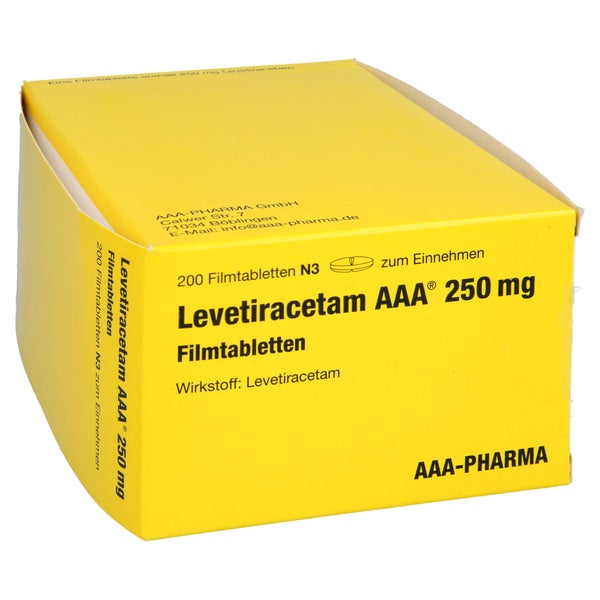 Levetiracetam AAA 250 mg Filmtabletten 200 St