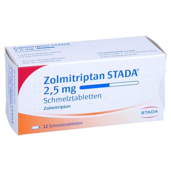 ZOLMITRIPTAN STADA 2,5 mg Schmelztabletten 12 St