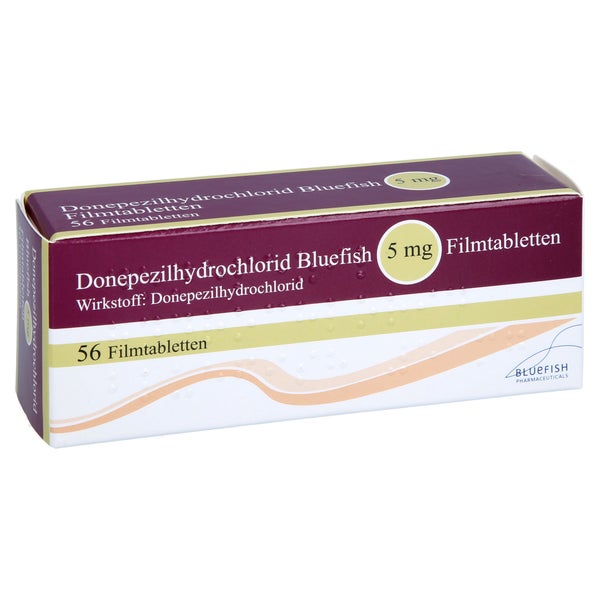 DONEPEZILHYDROCHLORID Bluefish 5 mg Filmtabletten 56 St