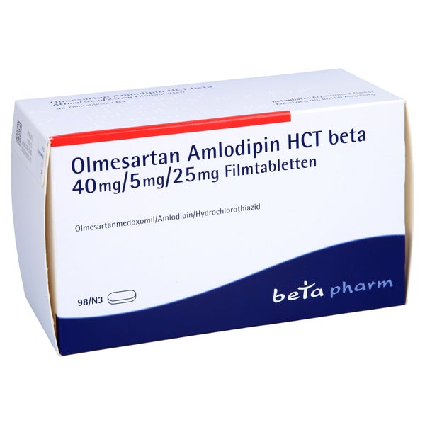 OLMESARTAN Amlodipin HCT beta 40mg/5mg/25mg FTA 98 St