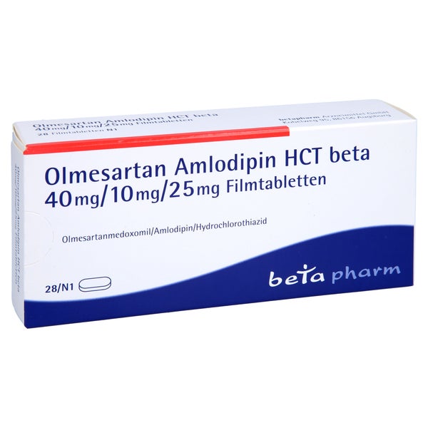 OLMESARTAN Amlodipin HCT beta 40mg/10mg/25mg FTA 28 St