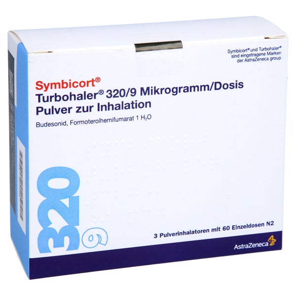 SYMBICORT Turbohaler 320/9 µg/Dosis 60 ED 3 St