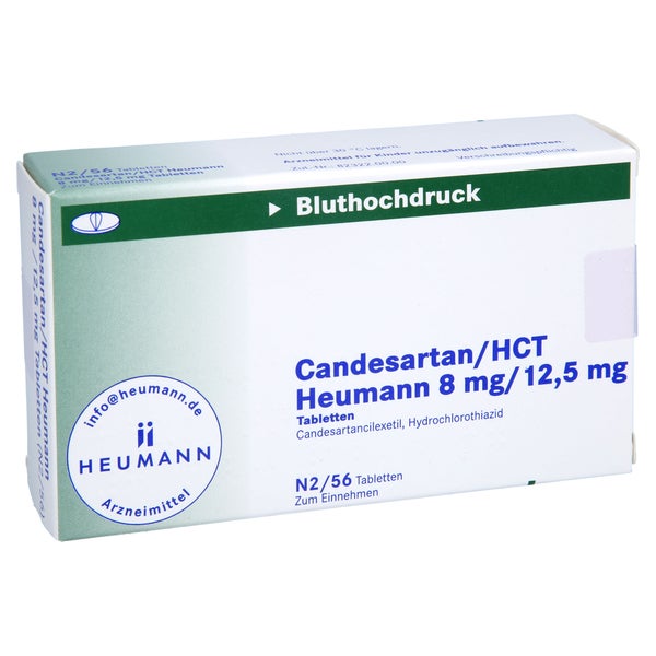 CANDESARTAN/HCT Heumann 8 mg/12,5 mg Tabletten 56 St