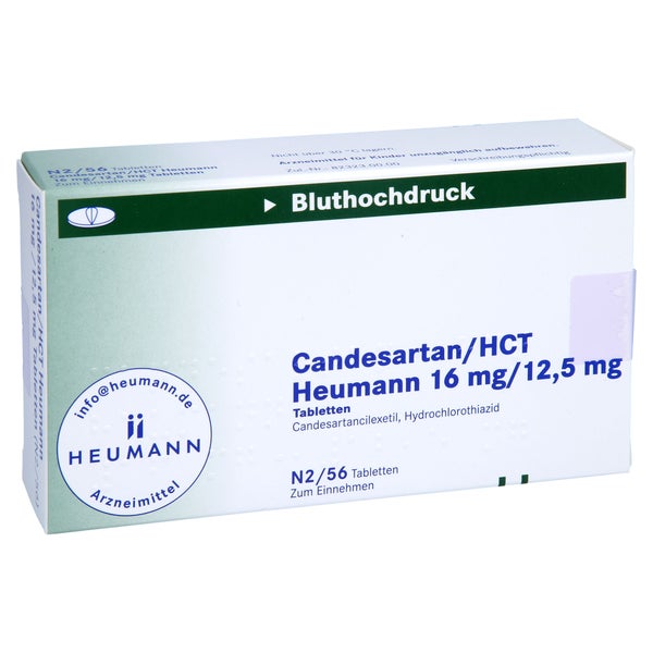CANDESARTAN/HCT Heumann 16 mg/12,5 mg Tabletten 56 St