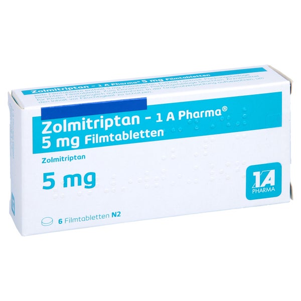 ZOLMITRIPTAN-1A Pharma 5 mg Filmtabletten 6 St
