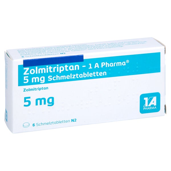 ZOLMITRIPTAN-1A Pharma 5 mg Schmelztabletten 6 St