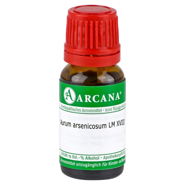 Aurum Arsenicosum LM 18 Dilution 10 ml