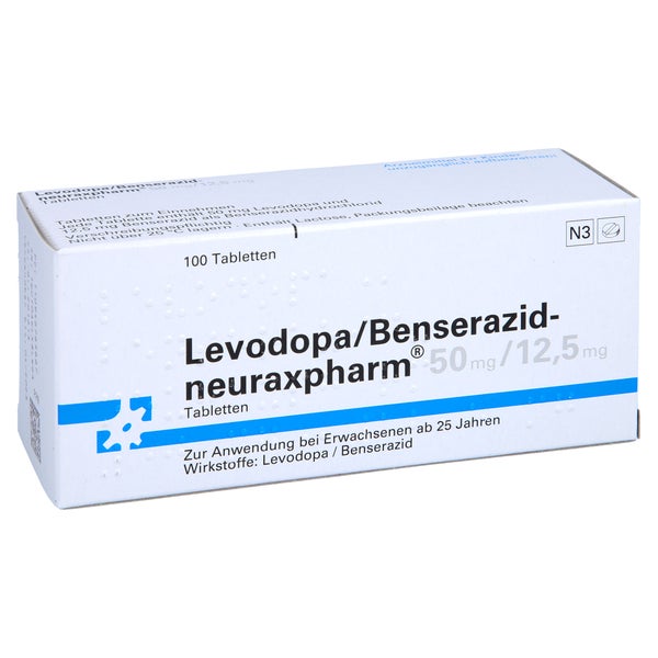 LEVODOPA/Benserazid-neuraxpharm 50 mg/12,5 mg Tab. 100 St