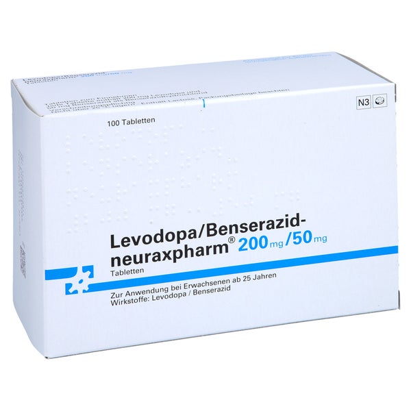 LEVODOPA/Benserazid-neuraxpharm 200 mg/50 mg Tabl. 100 St