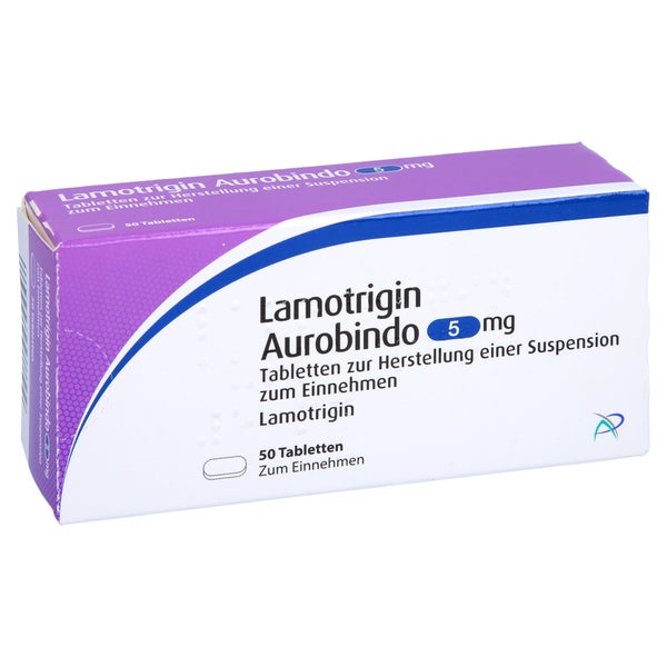 LAMOTRIGIN Aurobindo 5 mg Tab.z.Her.e.Susp.z.Einn. 50 St
