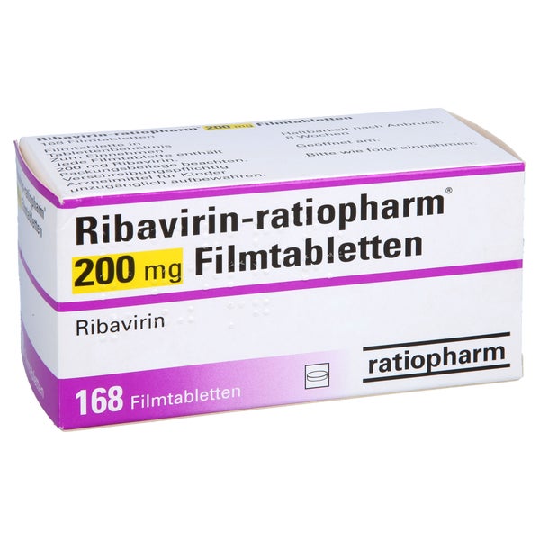 RIBAVIRIN-ratiopharm 200 mg Filmtabletten 168 St