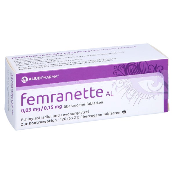 FEMRANETTE AL 0,03 mg/0,15 mg überzogene Tab. 6X21 St