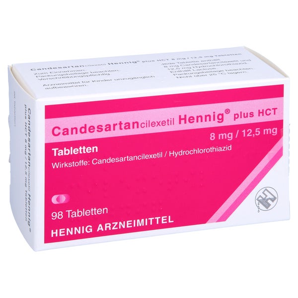 CANDESARTANCILEXETIL Hennig plus HCT 8 mg/12,5 mg 98 St