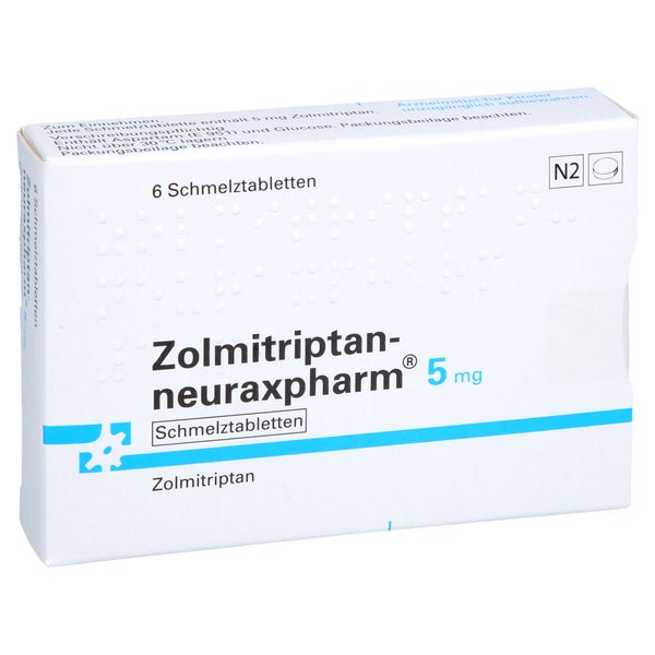 ZOLMITRIPTAN-neuraxpharm 5 mg Schmelztabletten 6 St