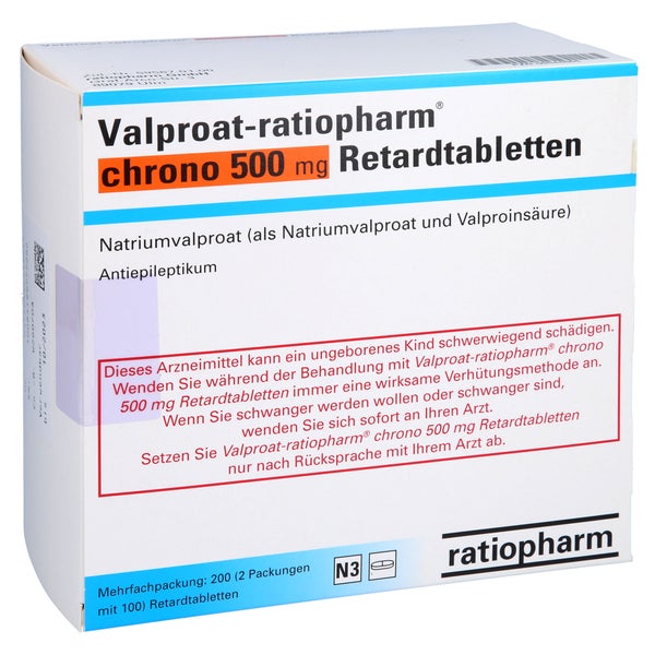 VALPROAT-ratiopharm chrono 500 mg Retardtabletten 200 St