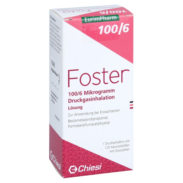 Foster 100/6 µg 120 Hub Dosieraerosol 1 St