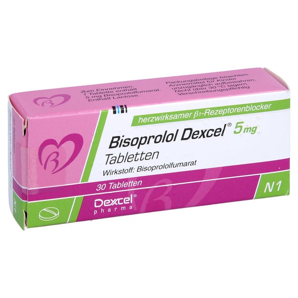 Bisoprolol Dexcel 5 mg Tabletten 30 St