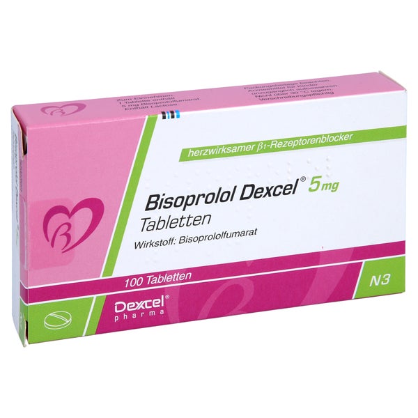 Bisoprolol Dexcel 5 mg Tabletten 100 St