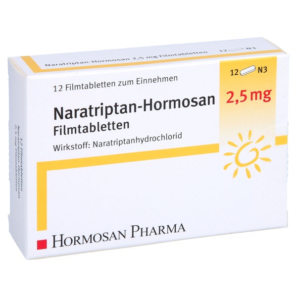 NARATRIPTAN Hormosan 2,5 mg Filmtabletten 12 St