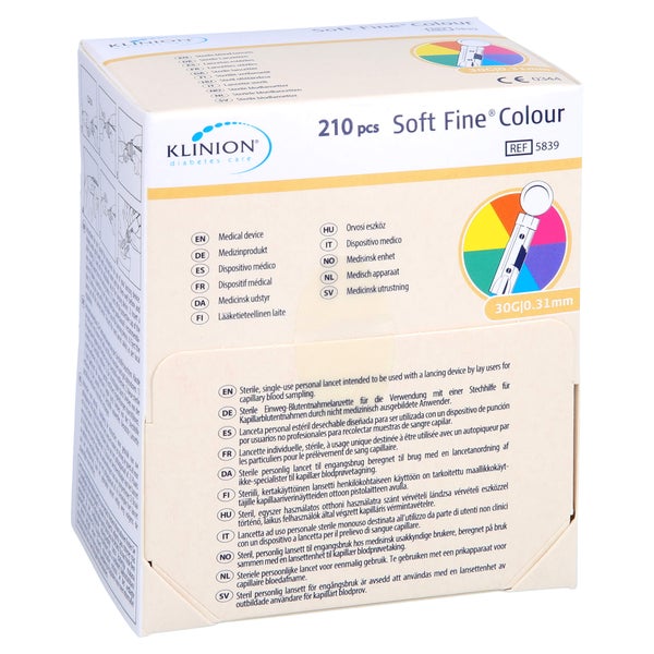 Klinion Soft fine colour Lanzetten 30 G 210 St