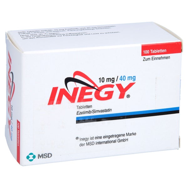 Inegy 10 Mg/40 mg Tabletten 100 St