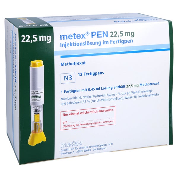 METEX PEN 22,5 mg (50mg/ml) Inj.-Lsg.i.e.Fertigpen 12 St