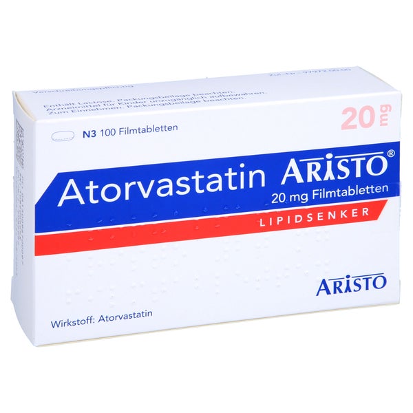 Atorvastatin Aristo 20 mg Filmtabletten 100 St