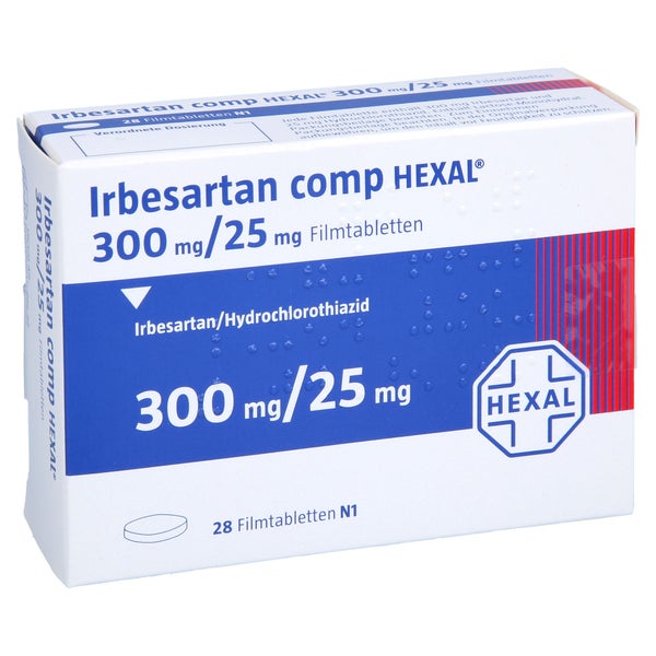IRBESARTAN comp HEXAL 300 mg/25 mg Filmtabletten 28 St