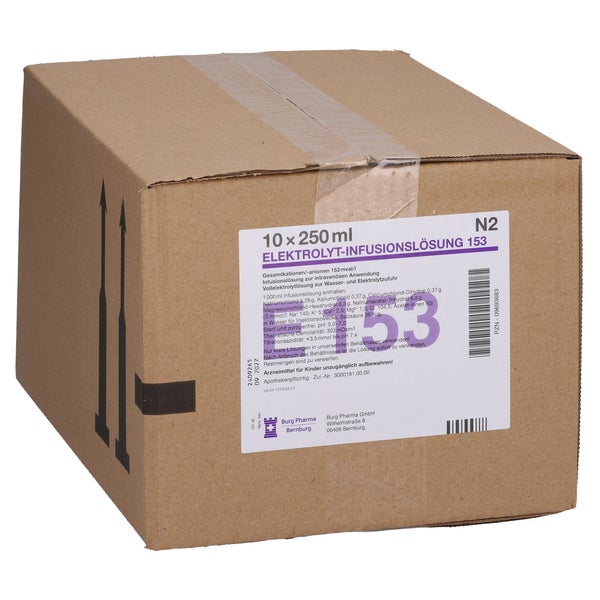 Elektrolyt Inf.-lsg. 153 PE-Flasche 10X250 ml