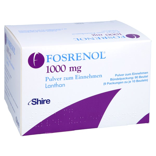 Fosrenol 1000 mg Pulver zum Einnehmen 90 St