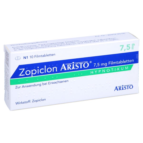 Zopiclon Aristo 7,5 mg Filmtabletten 10 St