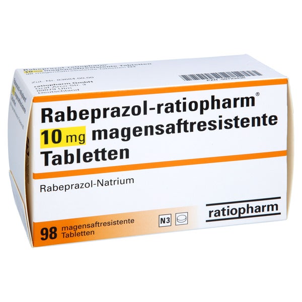 RABEPRAZOL-ratiopharm 10 mg magensaftres.Tabletten 98 St