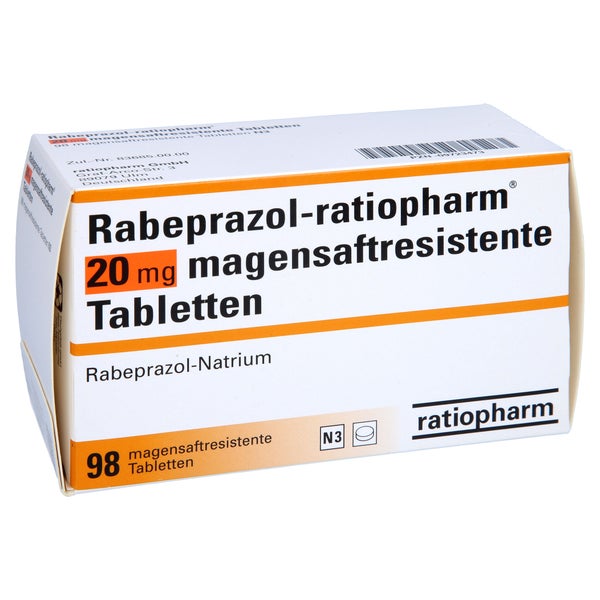 RABEPRAZOL-ratiopharm 20 mg magensaftres.Tabletten 98 St