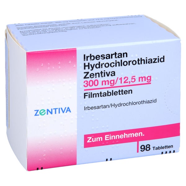 IRBESARTAN Hydrochlorothiazid Zentiva 300mg/12,5mg 98 St