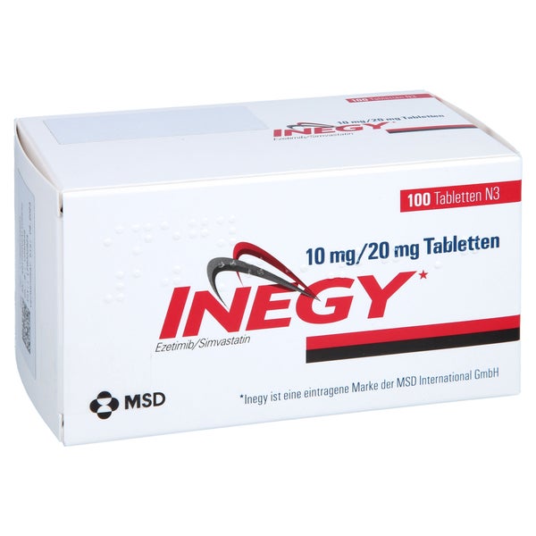 Inegy 10 Mg/20 mg Tabletten 100 St