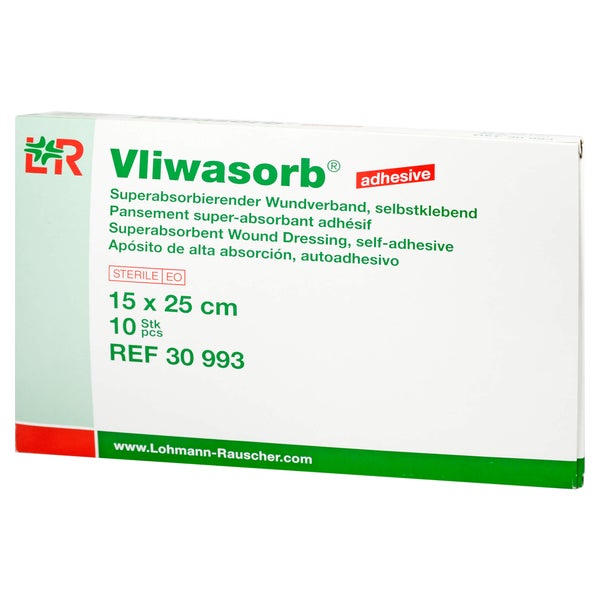 Vliwasorb Adhesive Superabso.komp.sk.st. 10 St