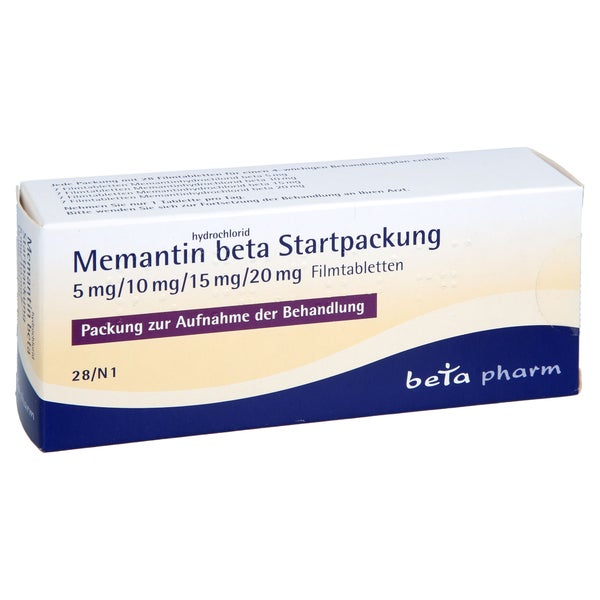 MEMANTINHYDROCHLORID beta Start 5mg/10mg/15mg/20mg 28 St