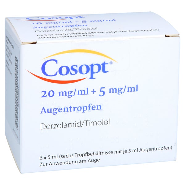 Cosopt 20 Mg/ml + 5 mg/ml Augentropfen 6X5 ml