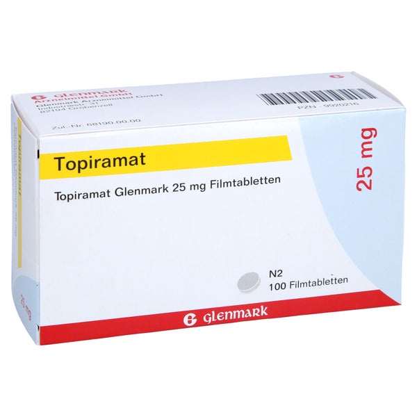 Topiramat Glenmark 25 mg Filmtabletten 100 St