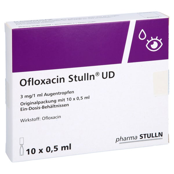 OFLOXACIN Stulln UD 3 mg/1 ml Atr.i.Einzeldosisb. 10X0,5 ml