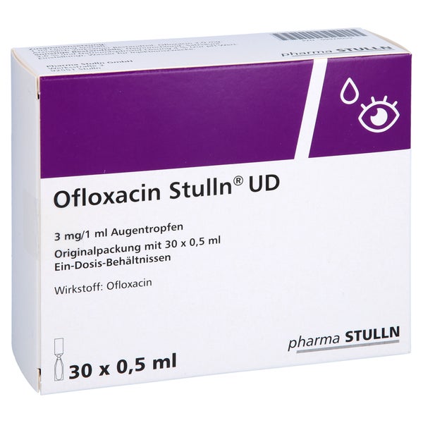 OFLOXACIN Stulln UD 3 mg/1 ml Atr.i.Einzeldosisb. 30X0,5 ml