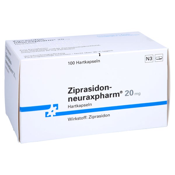 ZIPRASIDON-neuraxpharm 20 mg Hartkapseln 100 St