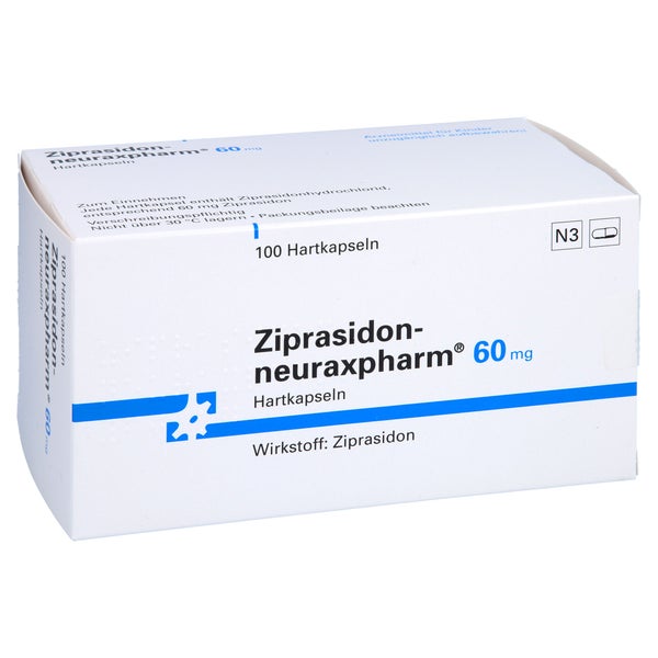 ZIPRASIDON-neuraxpharm 60 mg Hartkapseln 100 St